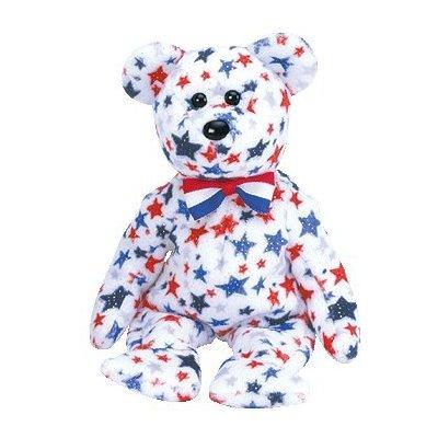 ty beanie babies - red, white &amp; blue the bear   